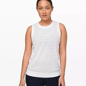 Lululemon Breeze by muscle tank in white
